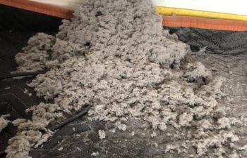 Dirt removed from ventilation
